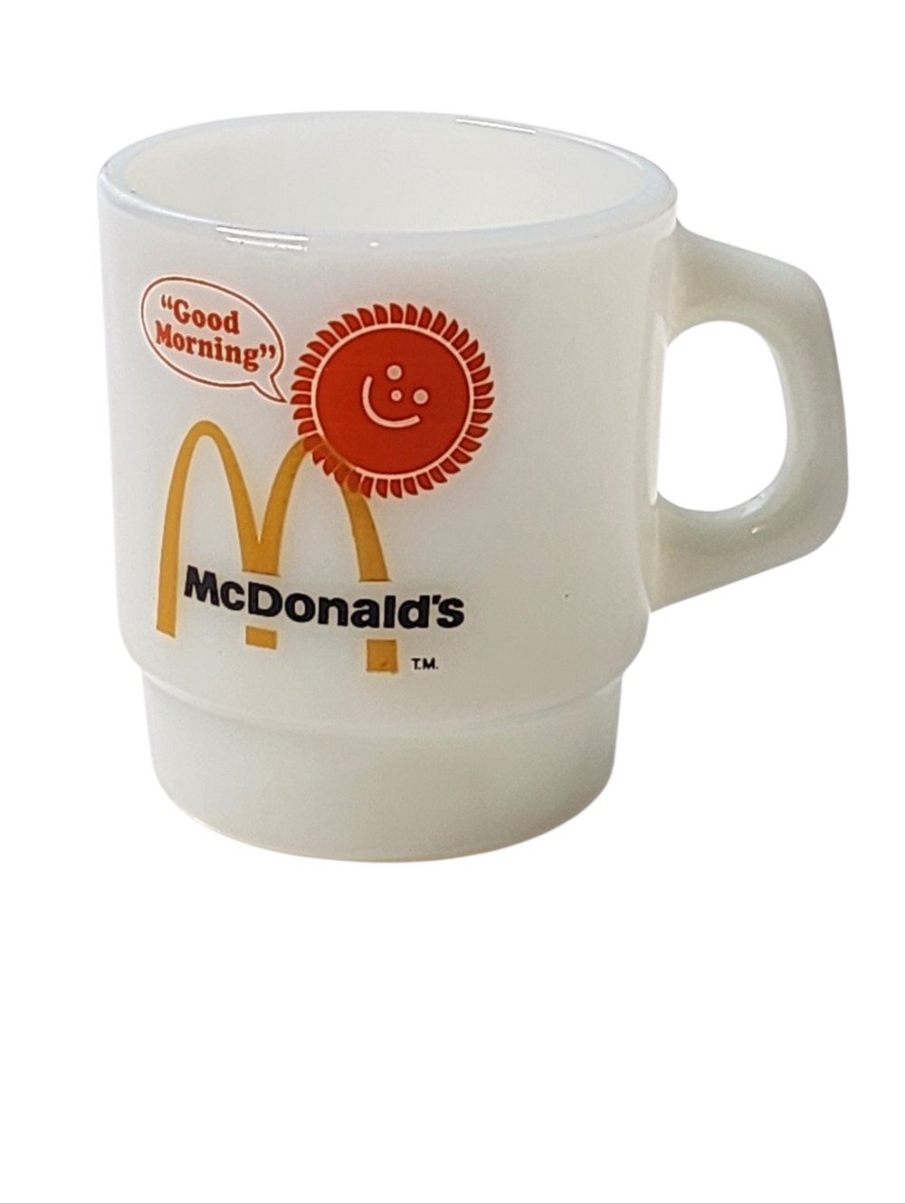 Vintage McDonald's Good Morning Coffee Mug Cup Anchor Hocking Fire King